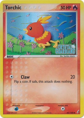 Torchic (65/100) (Stamped) [EX: Crystal Guardians] | The Time Vault CA