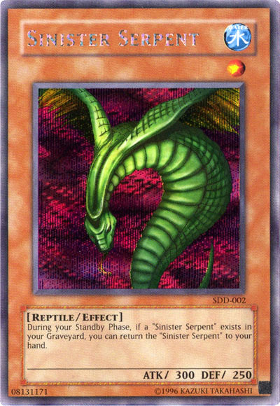 Sinister Serpent [SDD-002] Secret Rare | The Time Vault CA