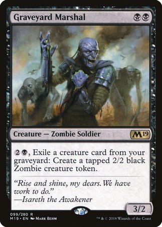 Graveyard Marshal [Core Set 2019] | The Time Vault CA