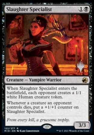 Slaughter Specialist (Promo Pack) [Innistrad: Midnight Hunt Promos] | The Time Vault CA