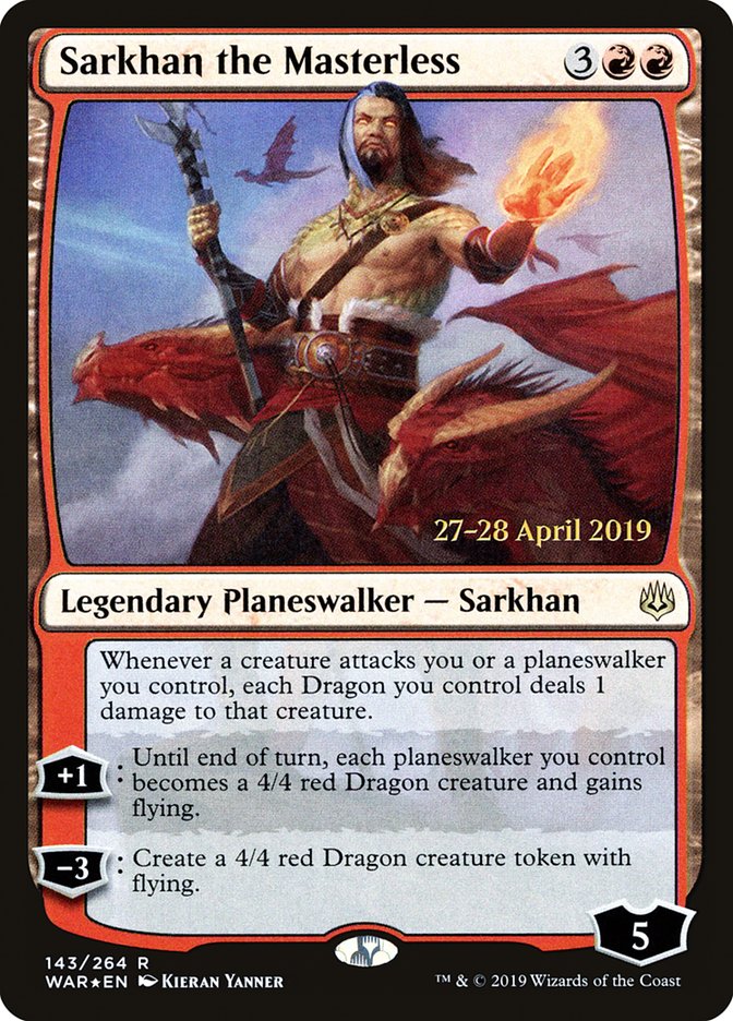 Sarkhan the Masterless  [War of the Spark Prerelease Promos] | The Time Vault CA