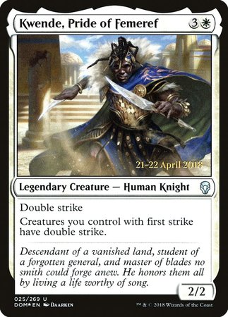 Kwende, Pride of Femeref [Dominaria Promos] | The Time Vault CA