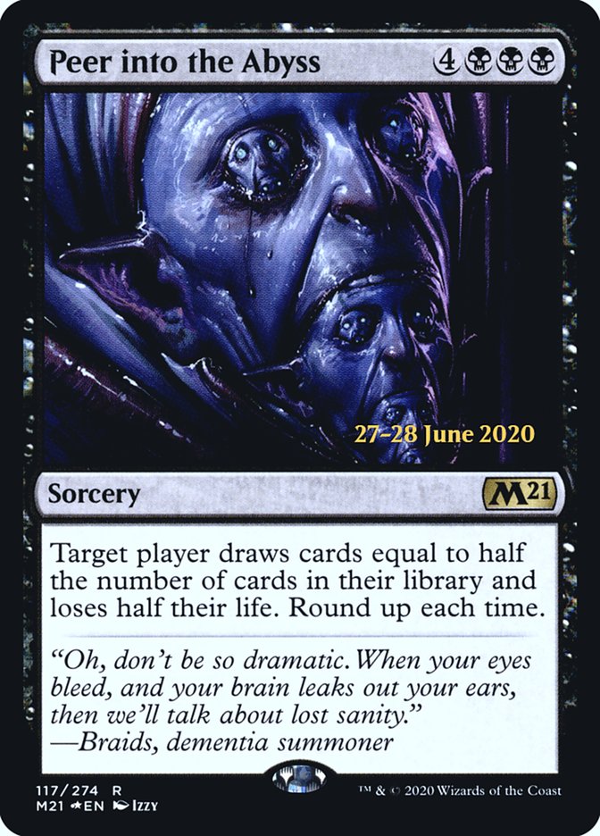 Peer into the Abyss  [Core Set 2021 Prerelease Promos] | The Time Vault CA