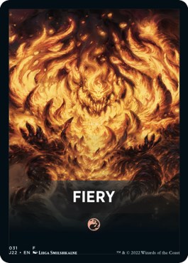 Fiery Theme Card [Jumpstart 2022 Front Cards] | The Time Vault CA