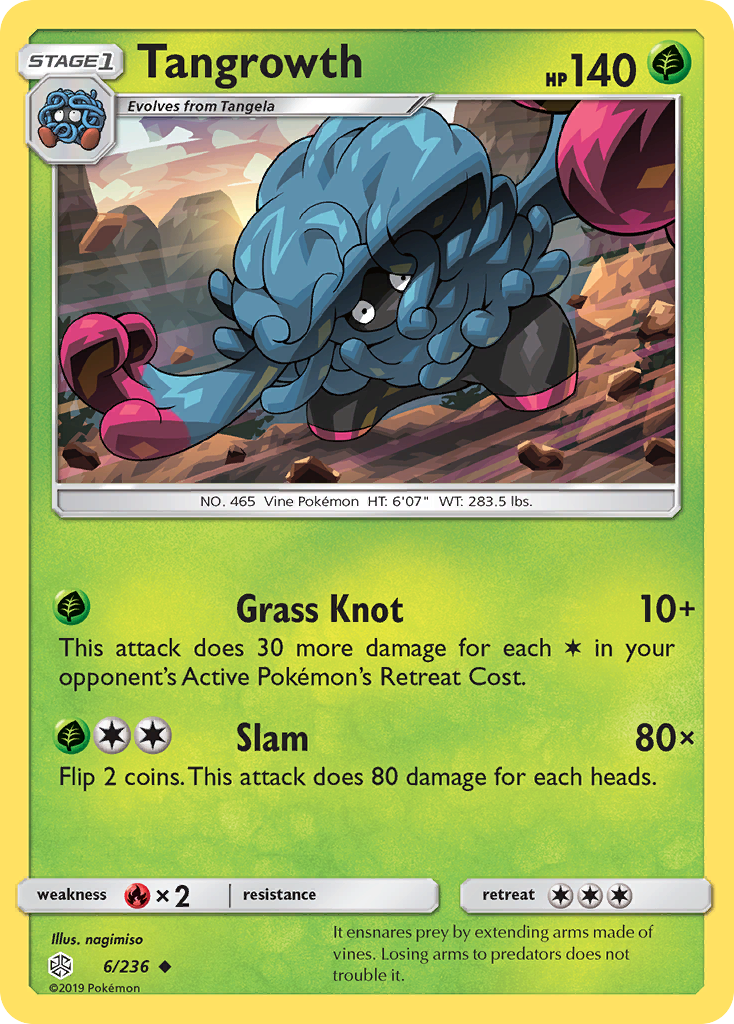 Tangrowth (6/236) [Sun & Moon: Cosmic Eclipse] | The Time Vault CA