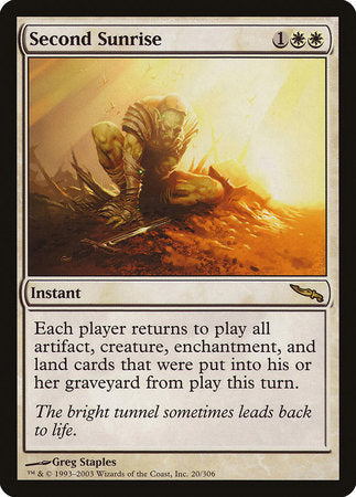 Second Sunrise [Mirrodin] | The Time Vault CA