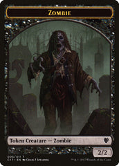 Vampire // Zombie Double-sided Token [Commander 2017 Tokens] | The Time Vault CA