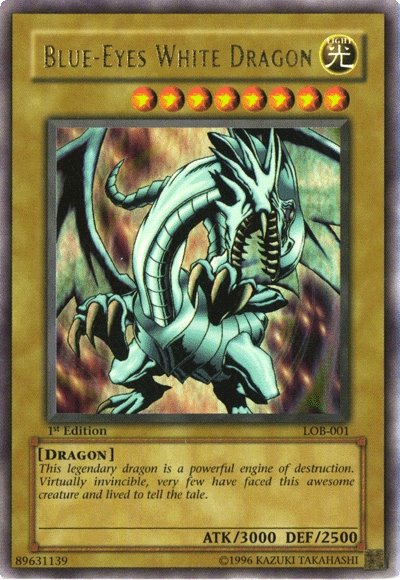 Blue-Eyes White Dragon [LOB-001] Ultra Rare | The Time Vault CA