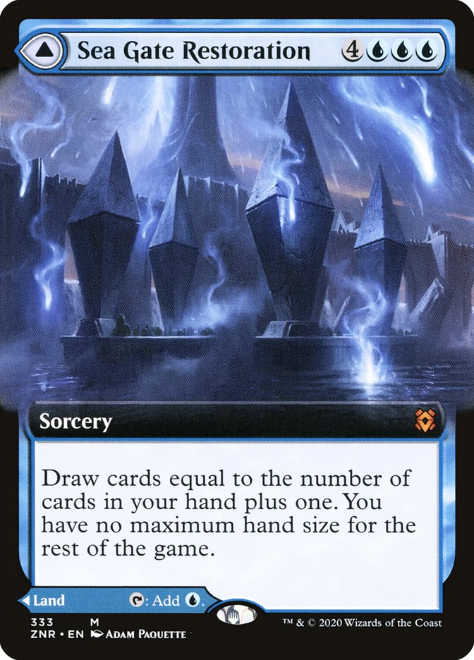 Sea Gate Restoration // Sea Gate, Reborn (Extended Art) [Zendikar Rising] | The Time Vault CA