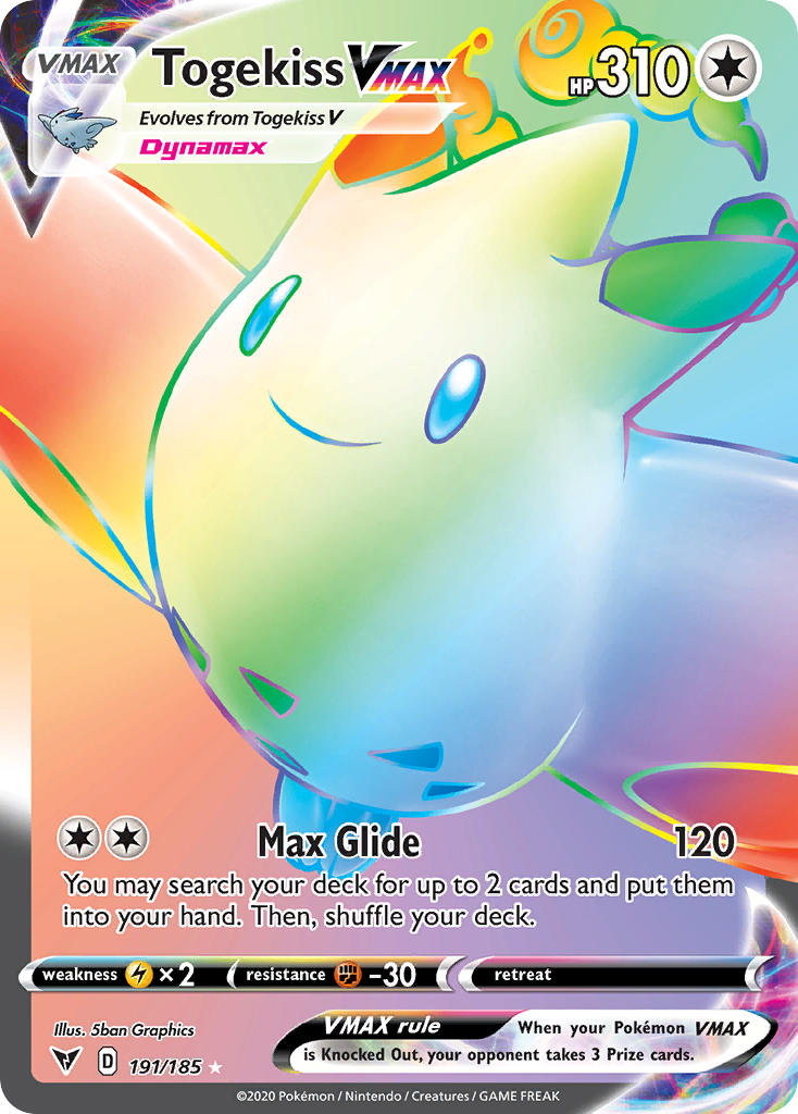 Togekiss VMAX (191/185) [Sword & Shield: Vivid Voltage] | The Time Vault CA