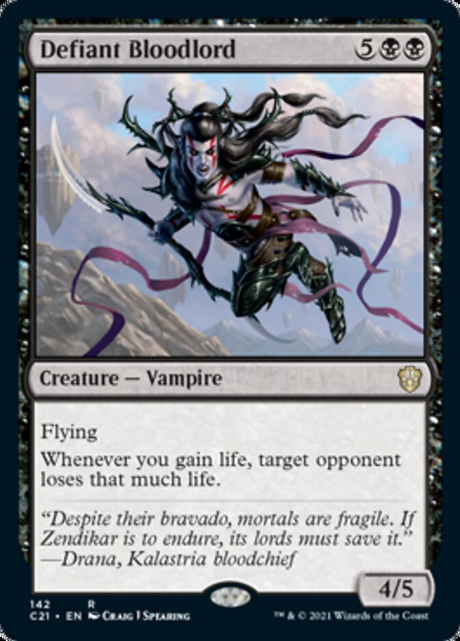 Defiant Bloodlord  [Commander 2021] | The Time Vault CA