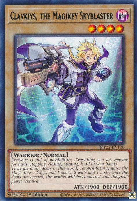 Clavkiys, the Magikey Skyblaster [MP22-EN126] Rare | The Time Vault CA