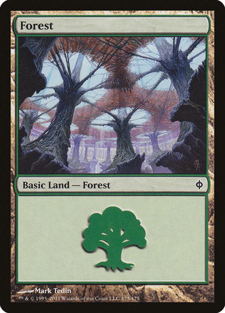 Forest (175) [New Phyrexia] | The Time Vault CA