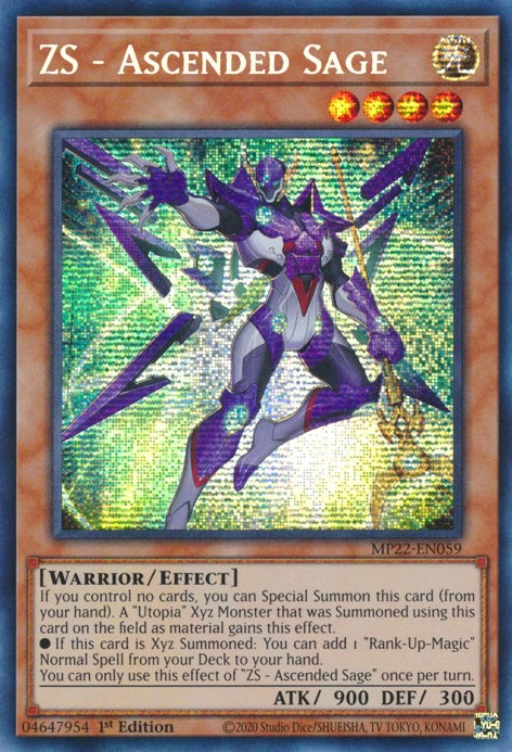 ZS - Ascended Sage [MP22-EN059] Prismatic Secret Rare | The Time Vault CA