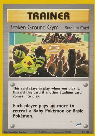 Broken Ground Gym (92/105) [Neo Destiny Unlimited] | The Time Vault CA