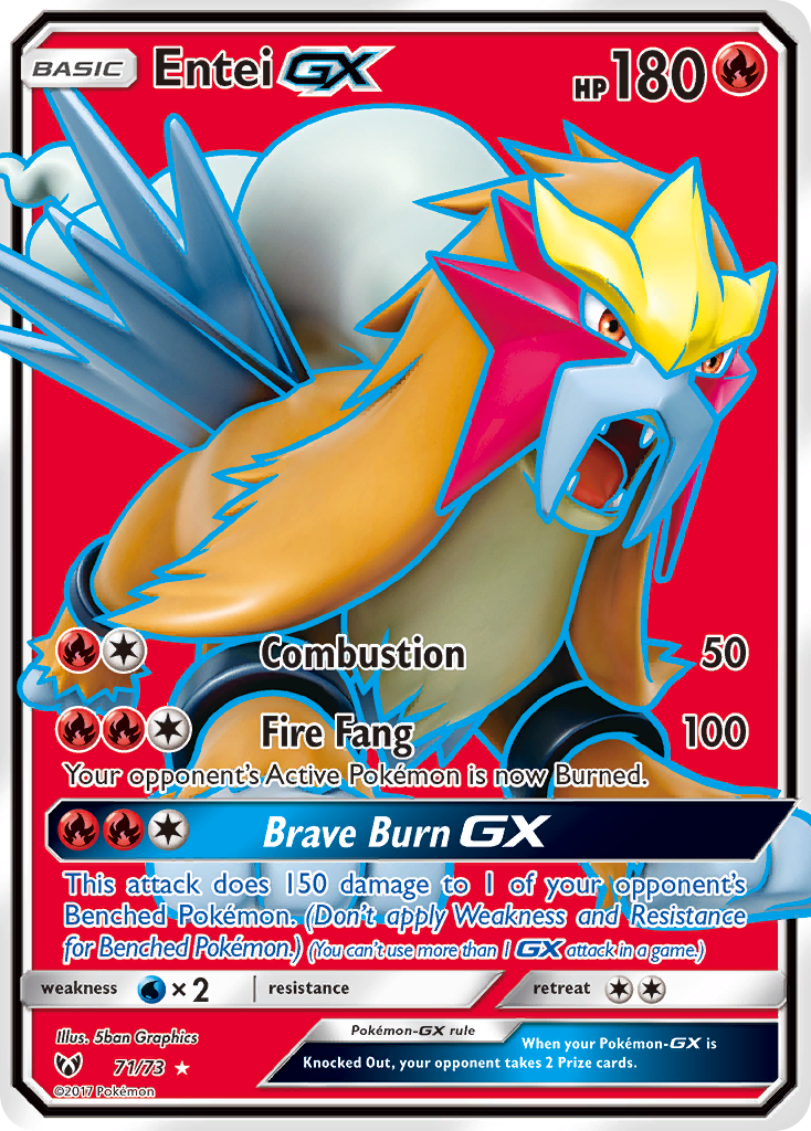 Entei GX (71/73) [Sun & Moon: Shining Legends] | The Time Vault CA