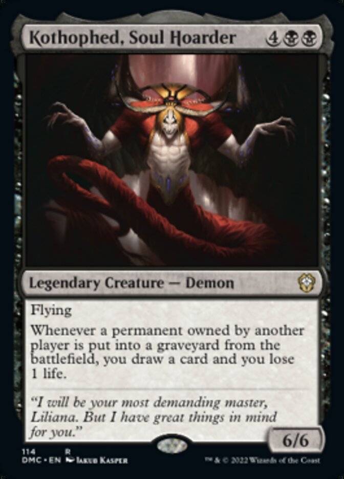 Kothophed, Soul Hoarder [Dominaria United Commander] | The Time Vault CA