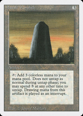 Basalt Monolith [Revised Edition] | The Time Vault CA