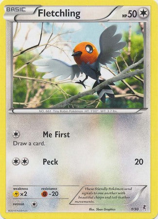 Fletchling (1/30) [XY: Trainer Kit 1 - Bisharp] | The Time Vault CA