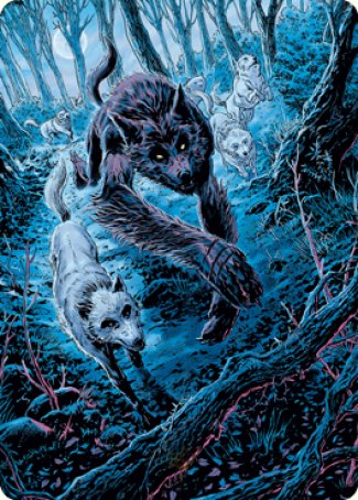 Untamed Pup Art Card [Innistrad: Midnight Hunt Art Series] | The Time Vault CA