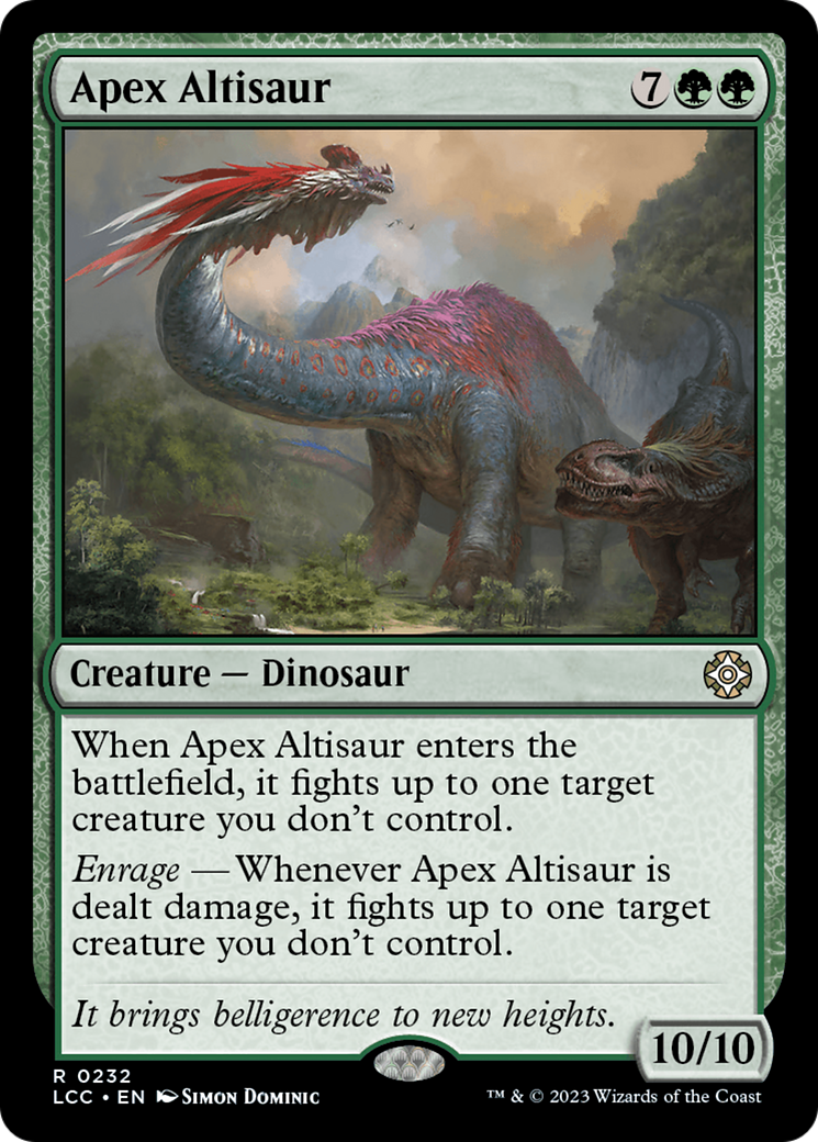 Apex Altisaur [The Lost Caverns of Ixalan Commander] | The Time Vault CA
