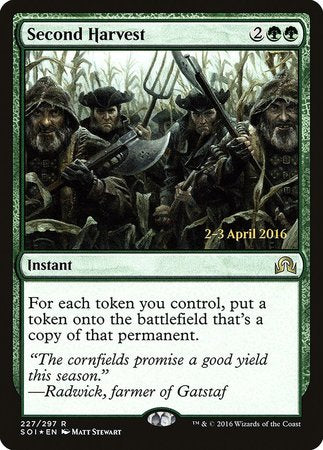 Second Harvest [Shadows over Innistrad Promos] | The Time Vault CA