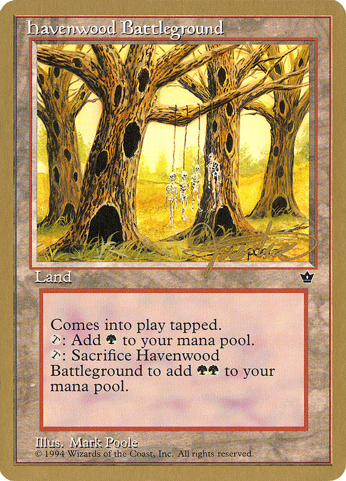 Havenwood Battleground (Mark Justice) [Pro Tour Collector Set] | The Time Vault CA