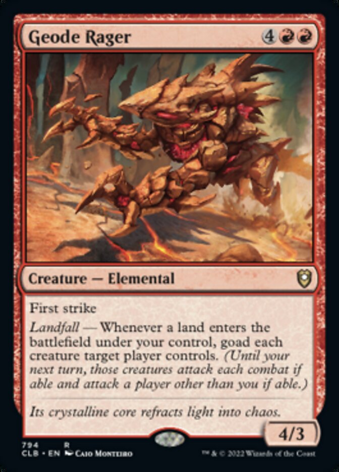 Geode Rager [Commander Legends: Battle for Baldur's Gate] | The Time Vault CA
