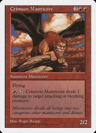 Crimson Manticore [Fifth Edition] | The Time Vault CA