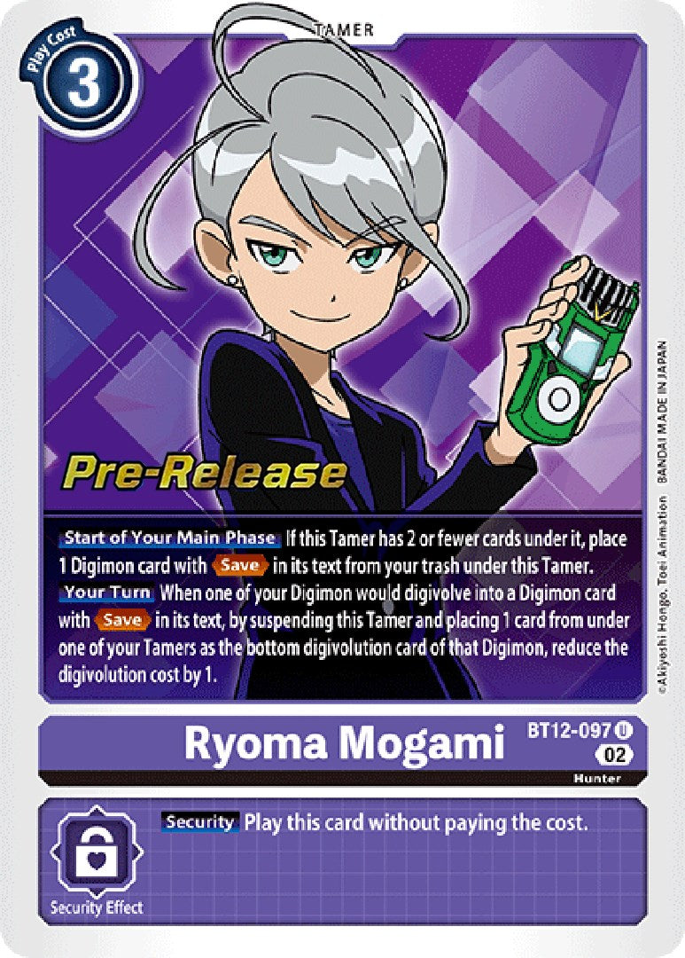Ryoma Mogami [BT12-097] [Across Time Pre-Release Cards] | The Time Vault CA