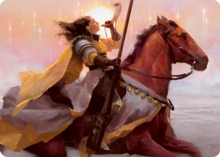 Sunrise Cavalier Art Card [Innistrad: Midnight Hunt Art Series] | The Time Vault CA