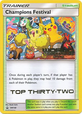 Champions Festival (SM148) (2018 Top Thirty Two) [Sun & Moon: Black Star Promos] | The Time Vault CA