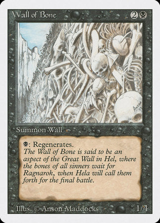 Wall of Bone [Revised Edition] | The Time Vault CA