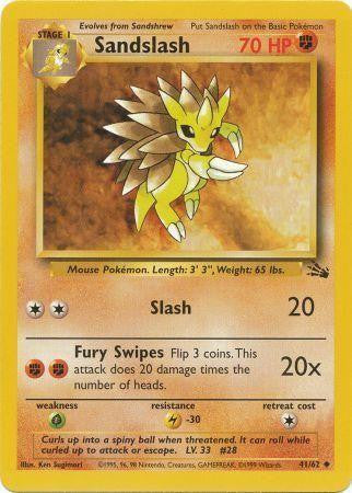 Sandslash (41/62) [Fossil Unlimited] | The Time Vault CA