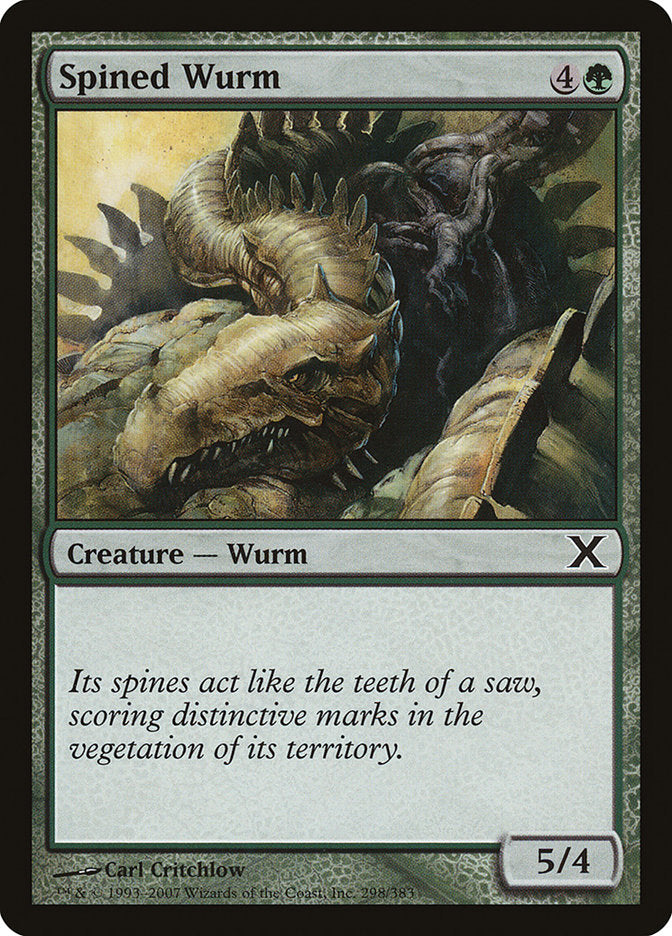 Spined Wurm [Tenth Edition] | The Time Vault CA