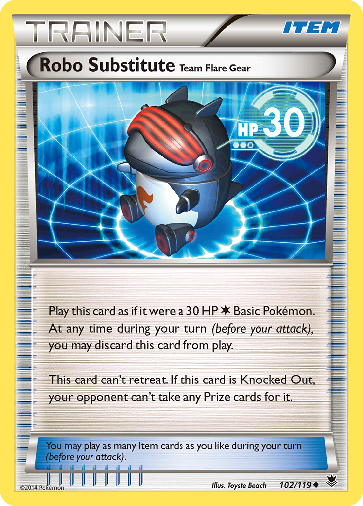 Robo Substitute Team Flare Gear (102/119) [XY: Phantom Forces] | The Time Vault CA