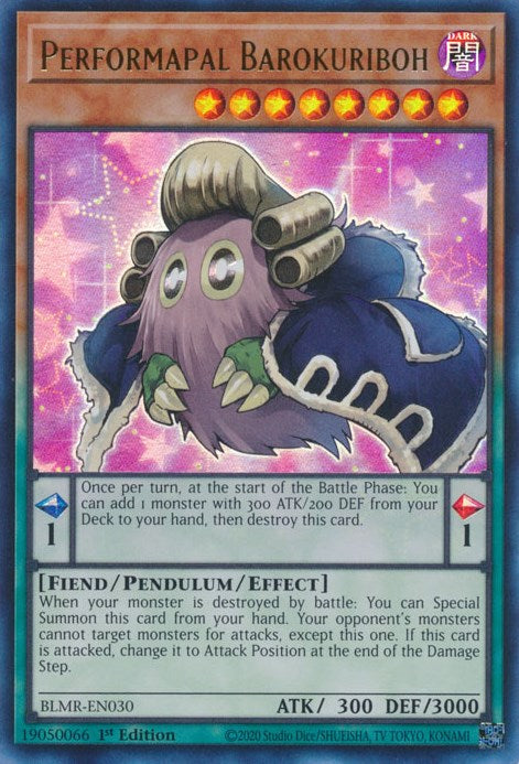Performapal Barokuriboh [BLMR-EN030] Ultra Rare | The Time Vault CA