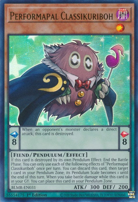 Performapal Classikuriboh [BLMR-EN031] Ultra Rare | The Time Vault CA