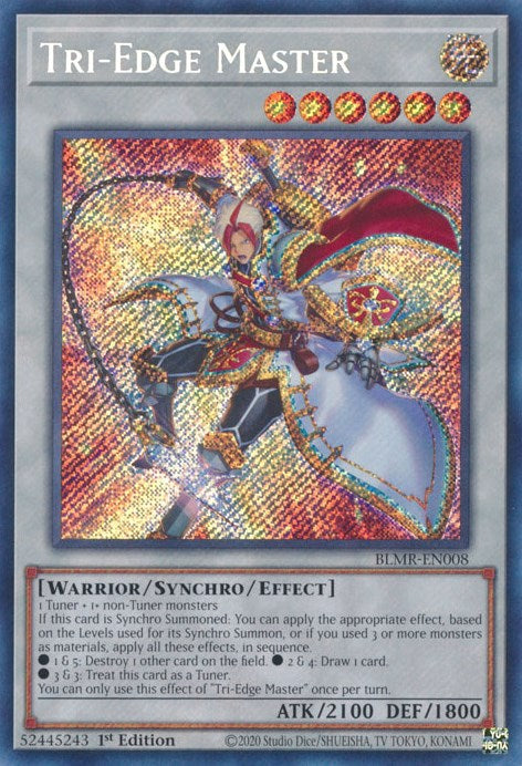 Tri-Edge Master [BLMR-EN008] Secret Rare | The Time Vault CA