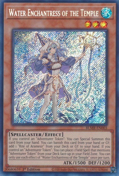 Water Enchantress of the Temple [BLMR-EN065] Secret Rare | The Time Vault CA