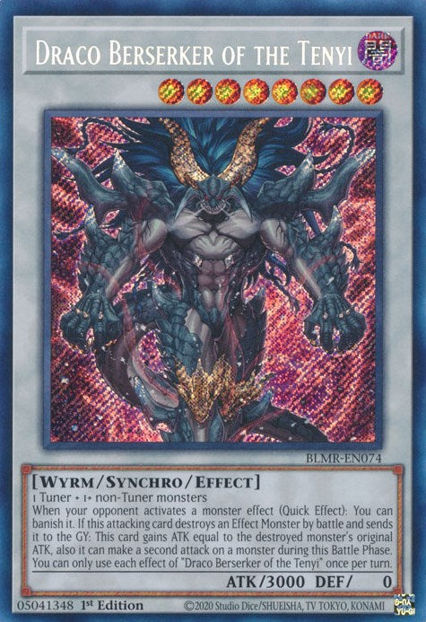 Draco Berserker of the Tenyi [BLMR-EN074] Secret Rare | The Time Vault CA