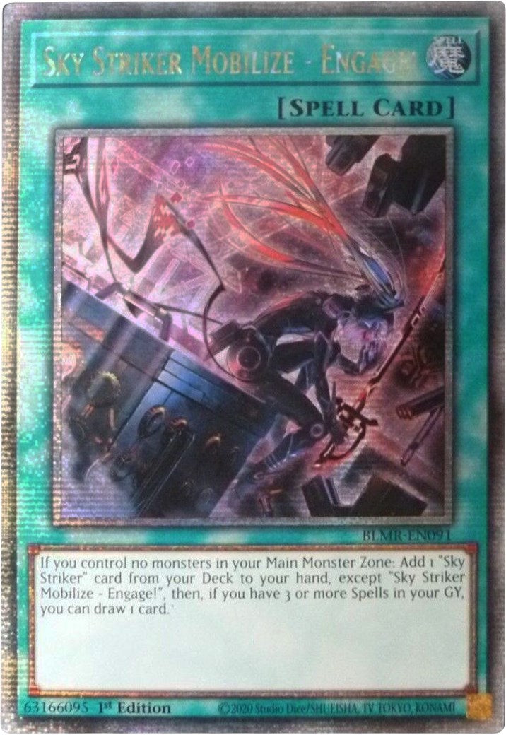 Sky Striker Mobilize - Engage! [BLMR-EN091] Quarter Century Secret Rare | The Time Vault CA