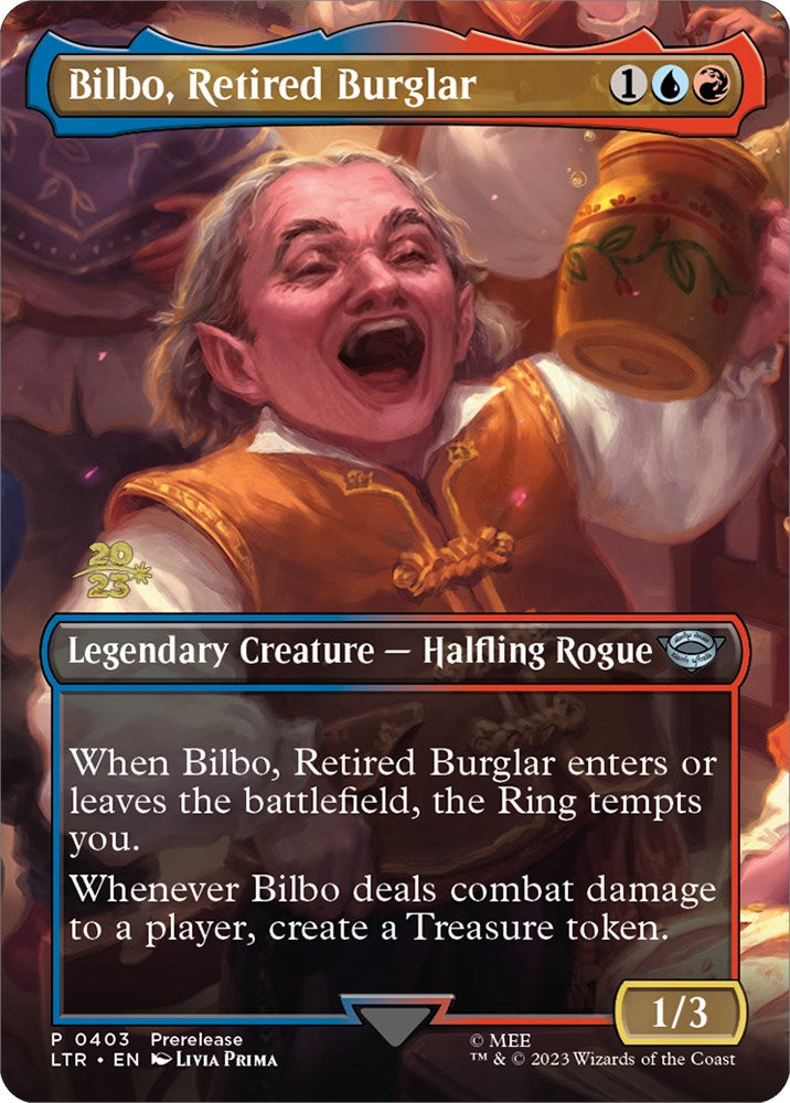 Bilbo, Retired Burglar [The Lord of the Rings: Tales of Middle-Earth Prerelease Promos] | The Time Vault CA