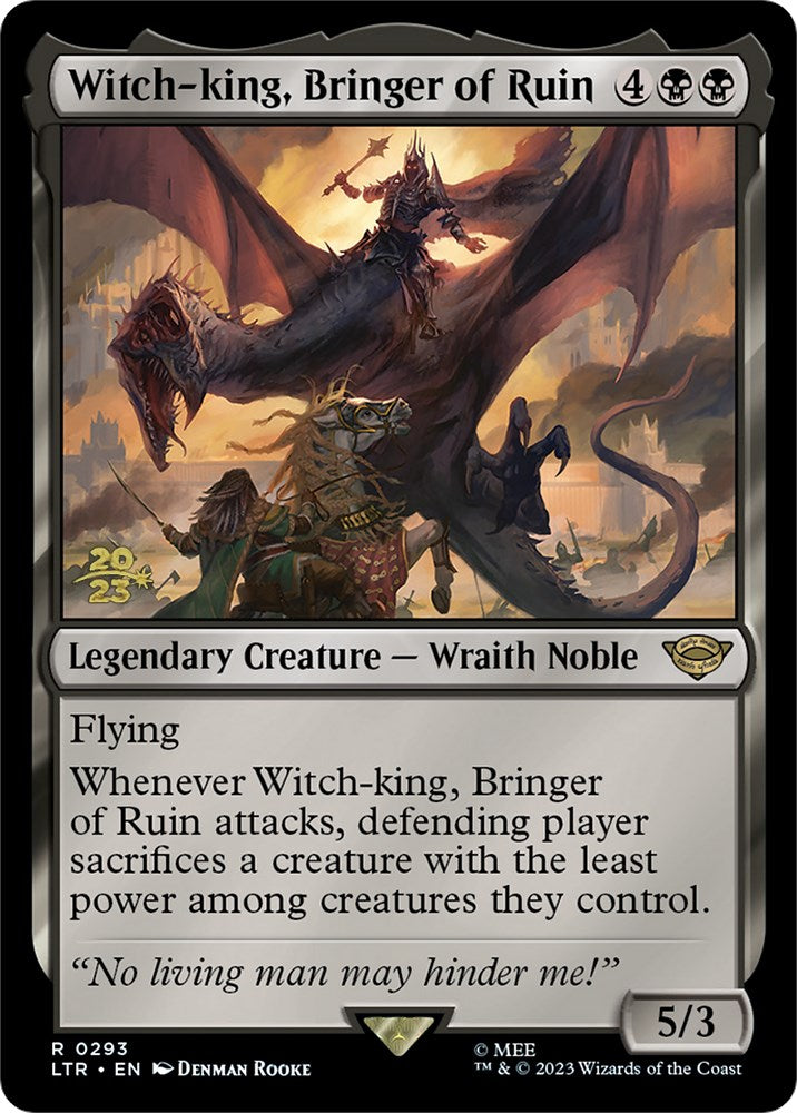 Witch-king, Bringer of Ruin [The Lord of the Rings: Tales of Middle-Earth Prerelease Promos] | The Time Vault CA