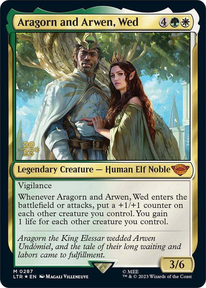 Aragorn and Arwen, Wed [The Lord of the Rings: Tales of Middle-Earth Prerelease Promos] | The Time Vault CA