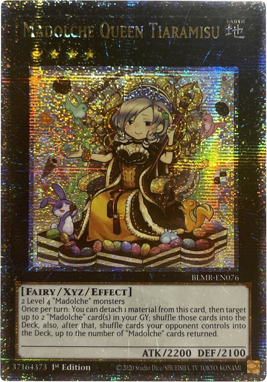 Madolche Queen Tiaramisu [BLMR-EN076] Quarter Century Secret Rare | The Time Vault CA