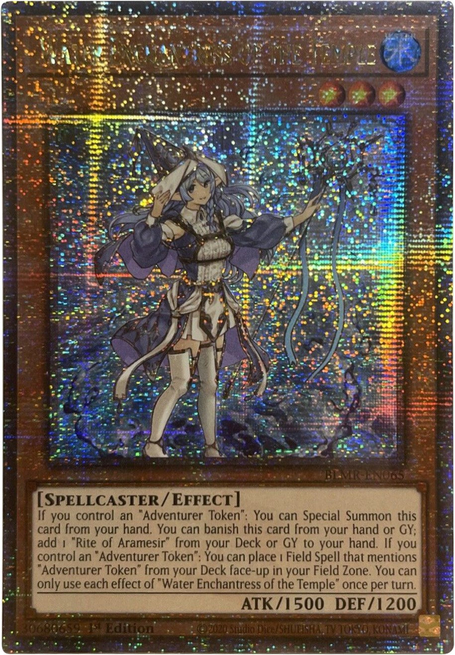 Water Enchantress of the Temple [BLMR-EN065] Quarter Century Secret Rare | The Time Vault CA