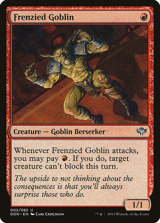 Frenzied Goblin [Duel Decks: Speed vs. Cunning] | The Time Vault CA