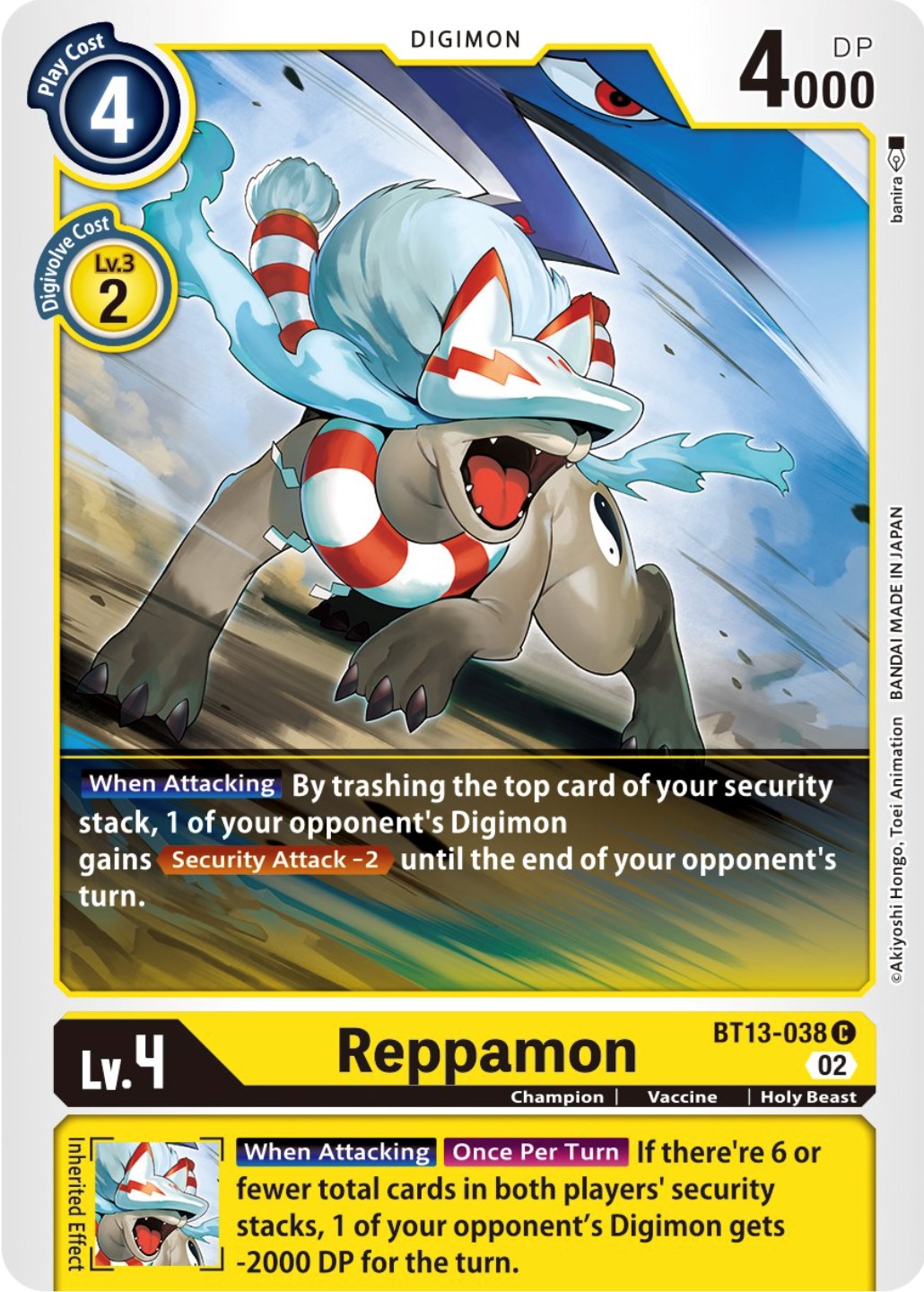 Reppamon [BT13-038] [Versus Royal Knights Booster] | The Time Vault CA