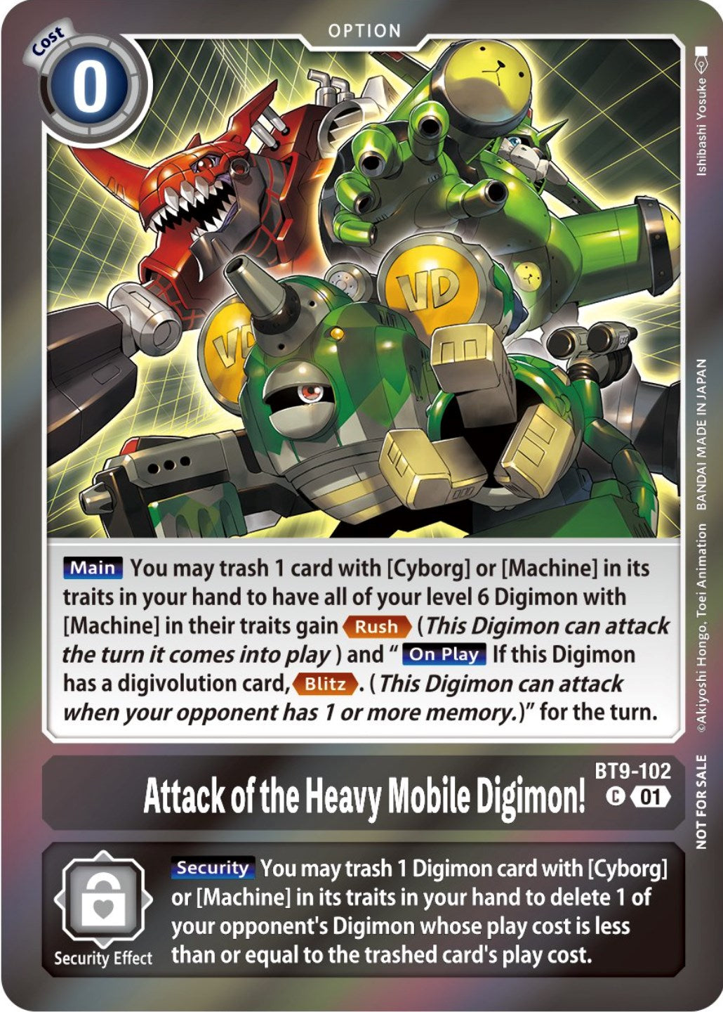 Attack of the Heavy Mobile Digimon! [BT9-102] (Event Pack 5) [X Record Promos] | The Time Vault CA